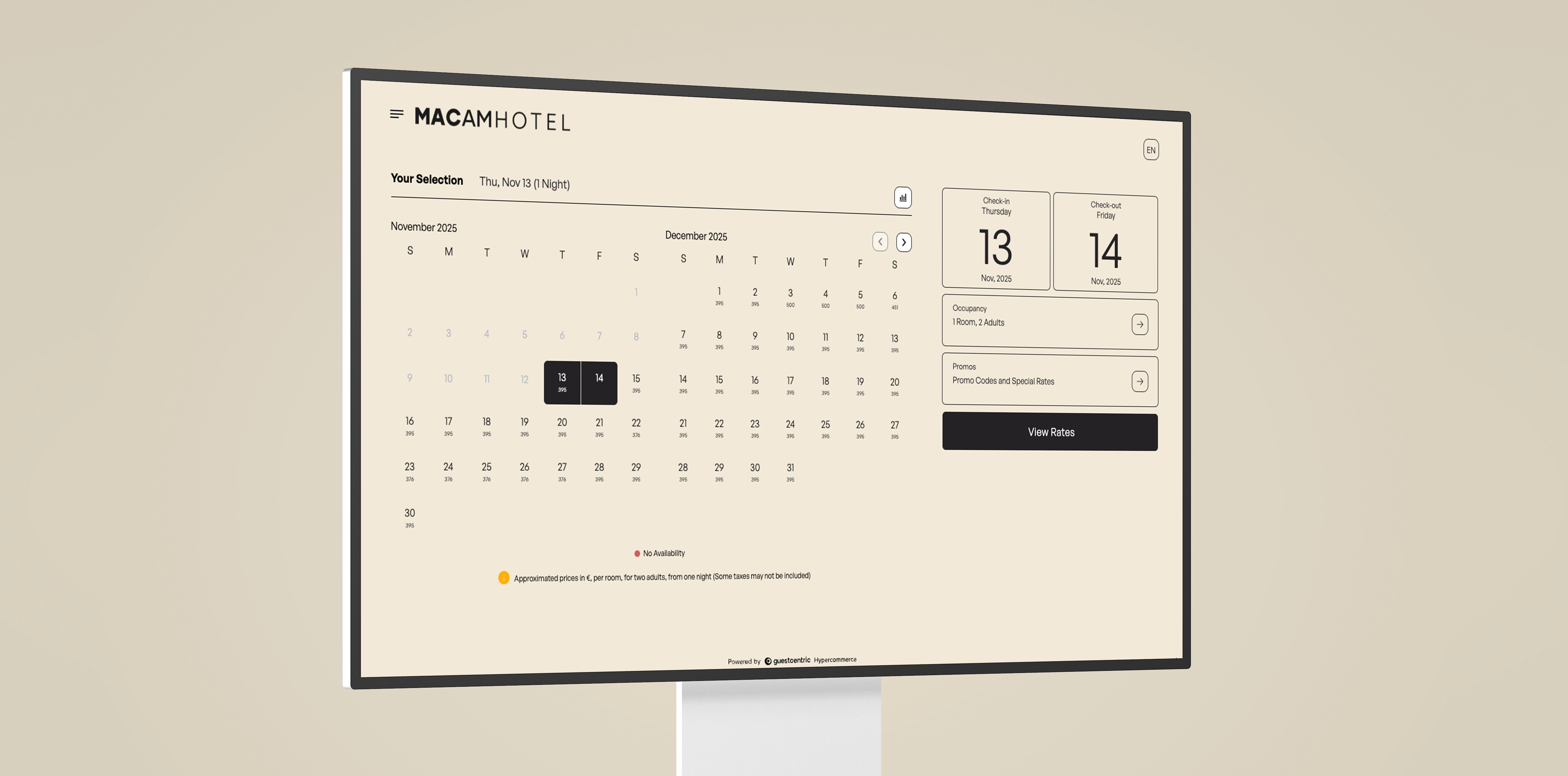 GuestCentric Booking Engine — Overview