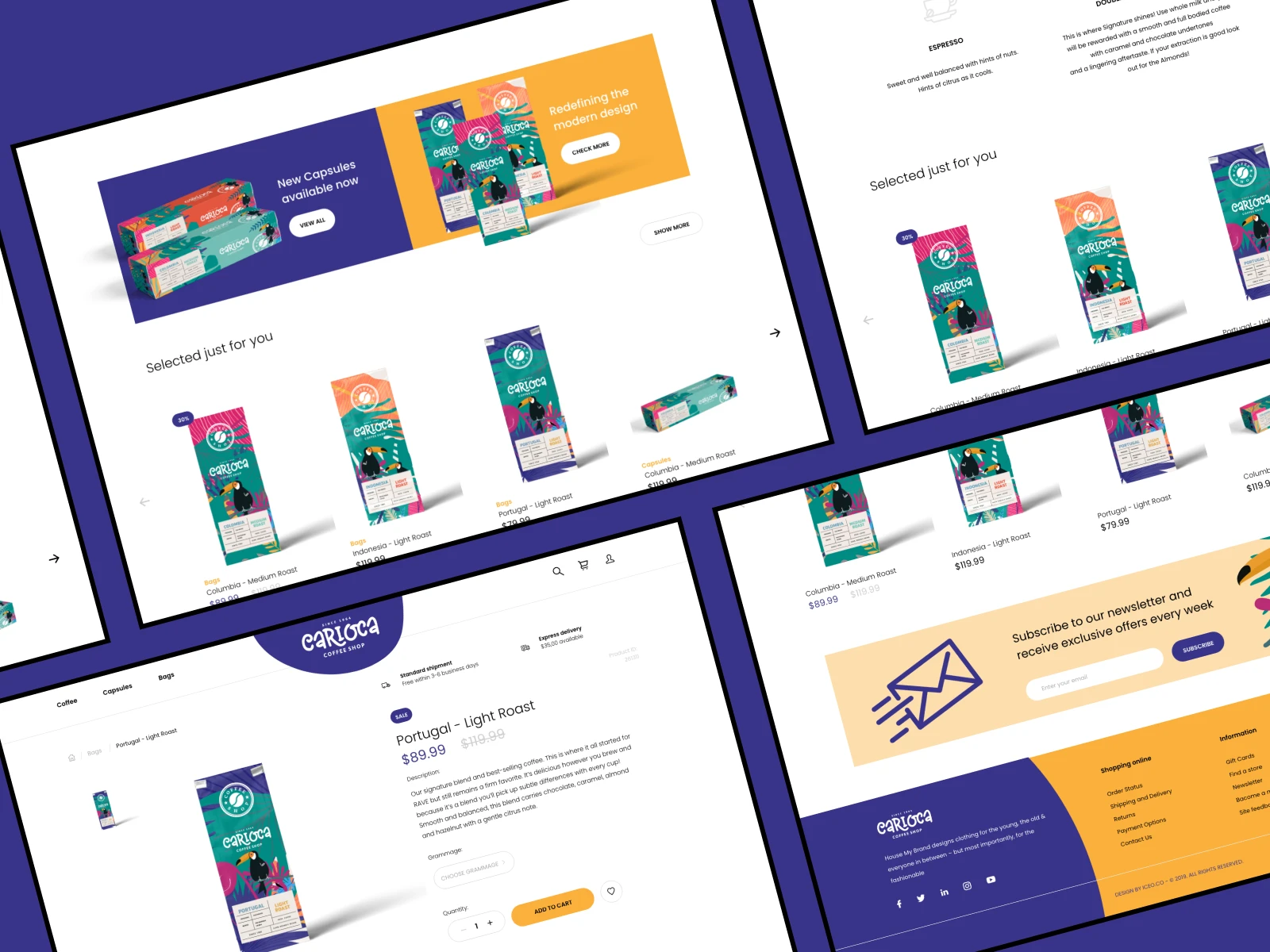 Carioca — Website screen